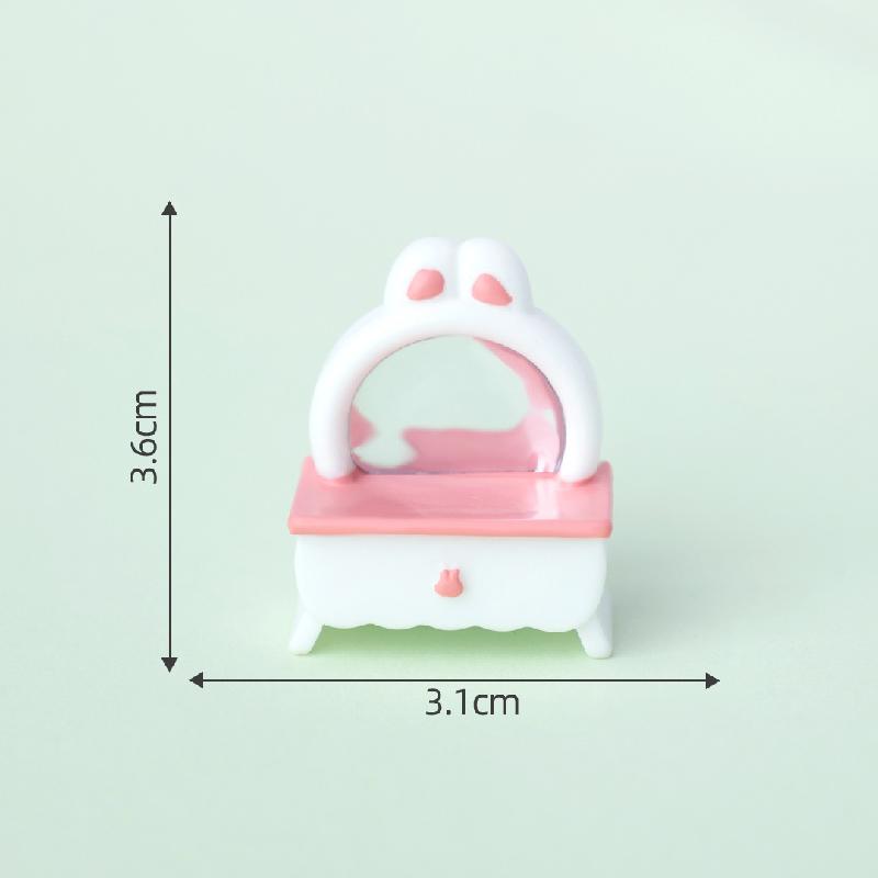 微景观创意可爱粉色卧室娃娃屋 DIY装饰品配件迷你微缩模型小摆件