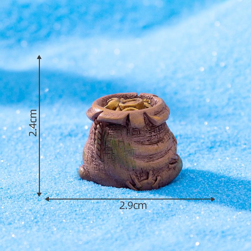 微景观创意金币海底沉物宝藏系列 鱼缸造景DIY装饰品挂配件小摆件