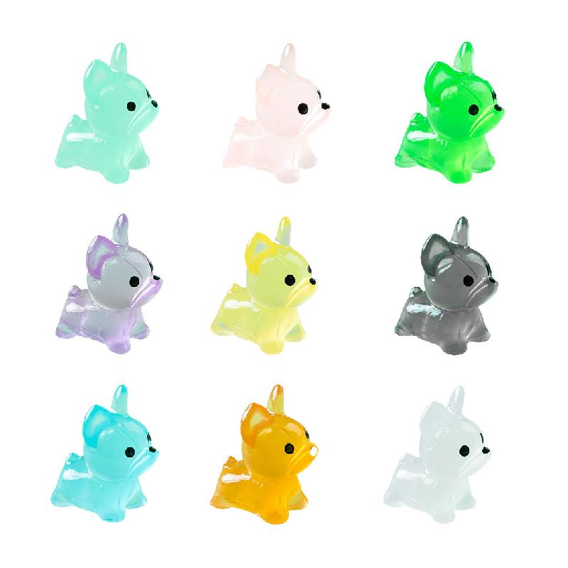 微景观创意夜光小狗萌粒公仔盲袋 DIY装饰品挂配件迷你桌面小摆件