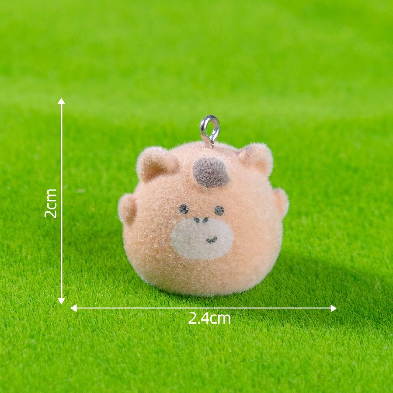 植绒公仔创意可爱小动物系列萌粒 DIY装饰品摆件包包钥匙扣挂配件