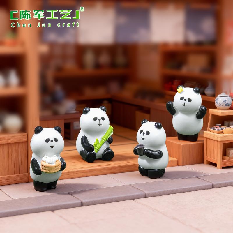Gấu trúc và tre đáng yêu mini trang trí (PK-739)