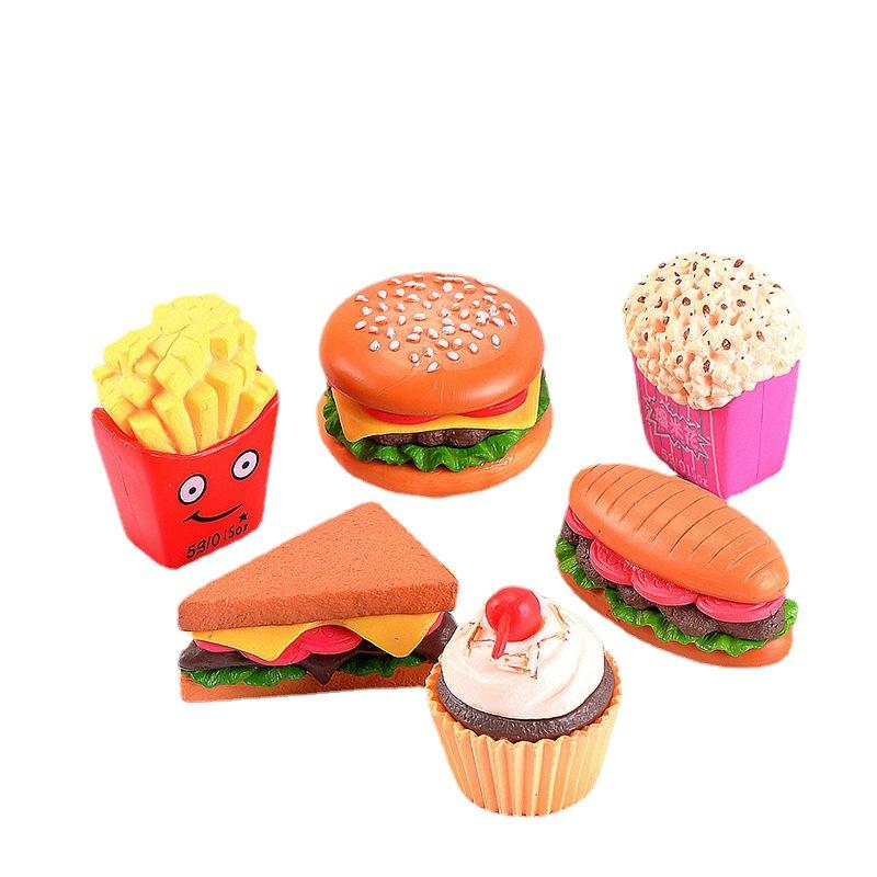 Tiểu cảnh bánh hamburger và sushi, phụ kiện trang trí mini (ZC-490)