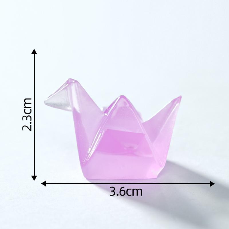 微景观创意可爱夜光千纸鹤盲袋 DIY装饰品配件迷你桌面手工小摆件