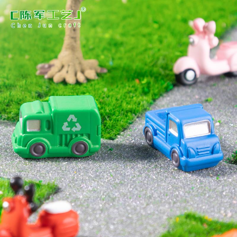 微景观消防车货车马路交通工具造景 DIY装饰品配件微缩迷你小摆件