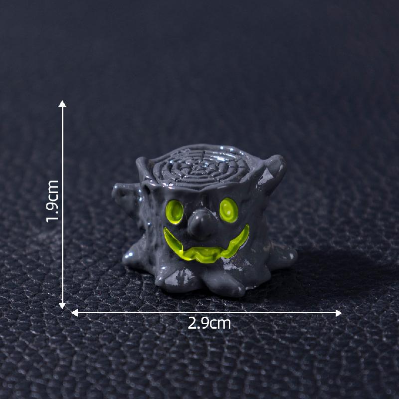 跨境外贸微景观创意万圣节幽灵南瓜萌粒 DIY装饰品配件迷你小摆件