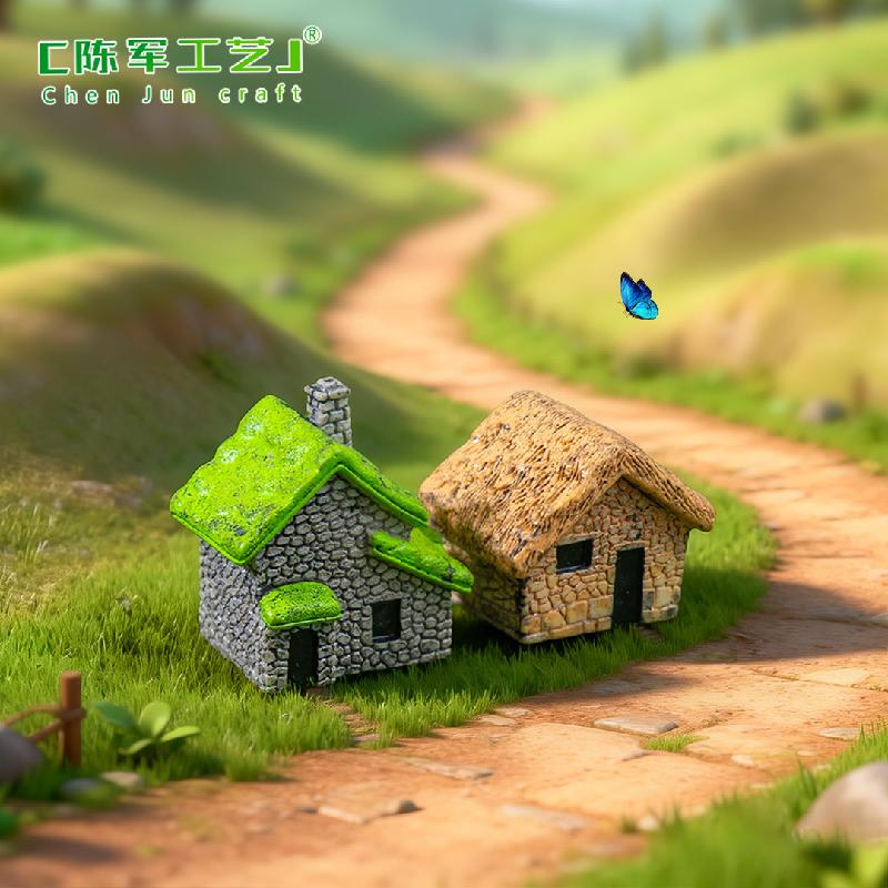Nhà Tranh Đồng Quê Mini Trang Trí Tiểu Cảnh (PK-31)