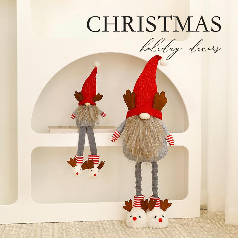 Trang trí Noel: Gnome ông già Noel nhỏ trang trí cửa sổ