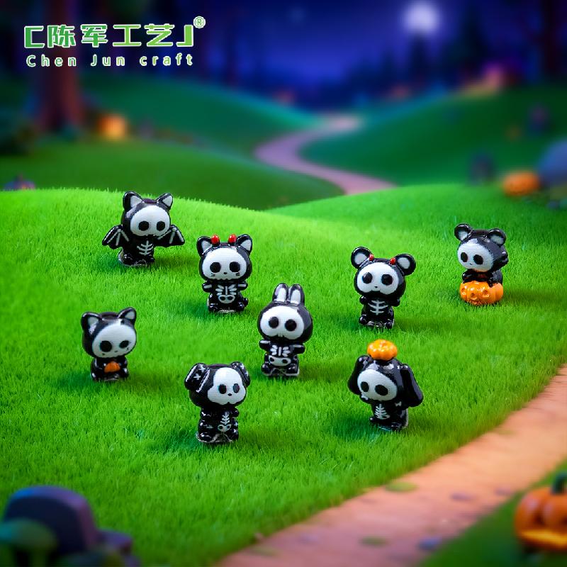 Thú nhỏ đầu lâu Halloween mini trang trí tiểu cảnh (PK-689)