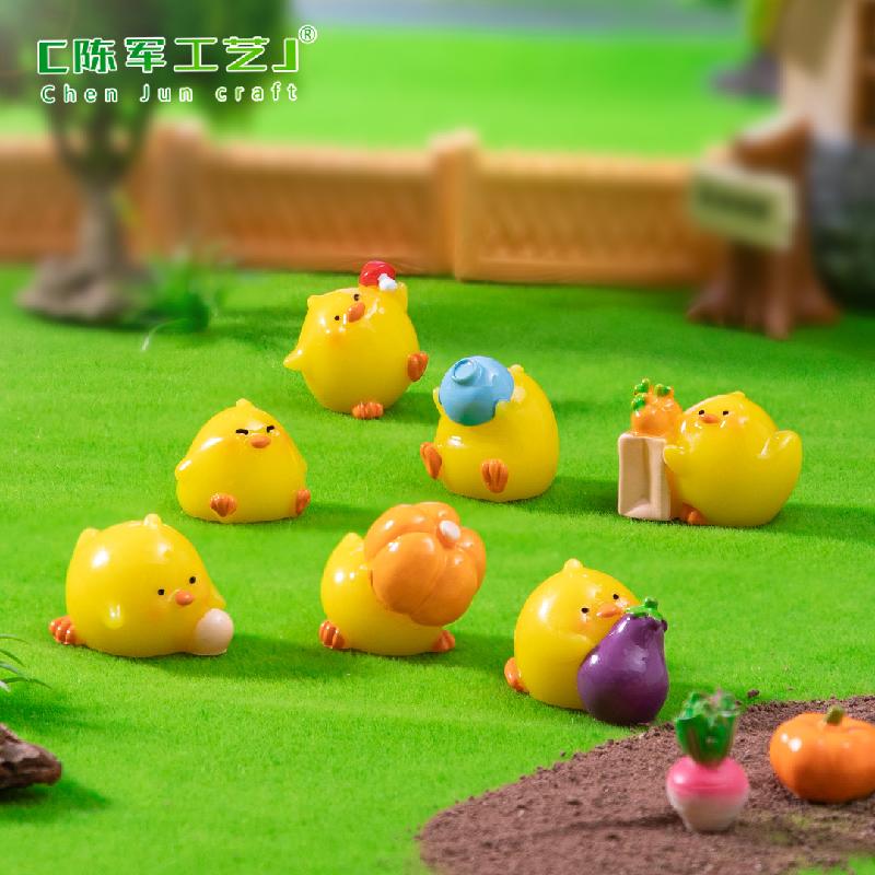 微景观创意小鸡仔农家乐萌粒园艺造景 DIY装饰品挂配件迷你小摆件