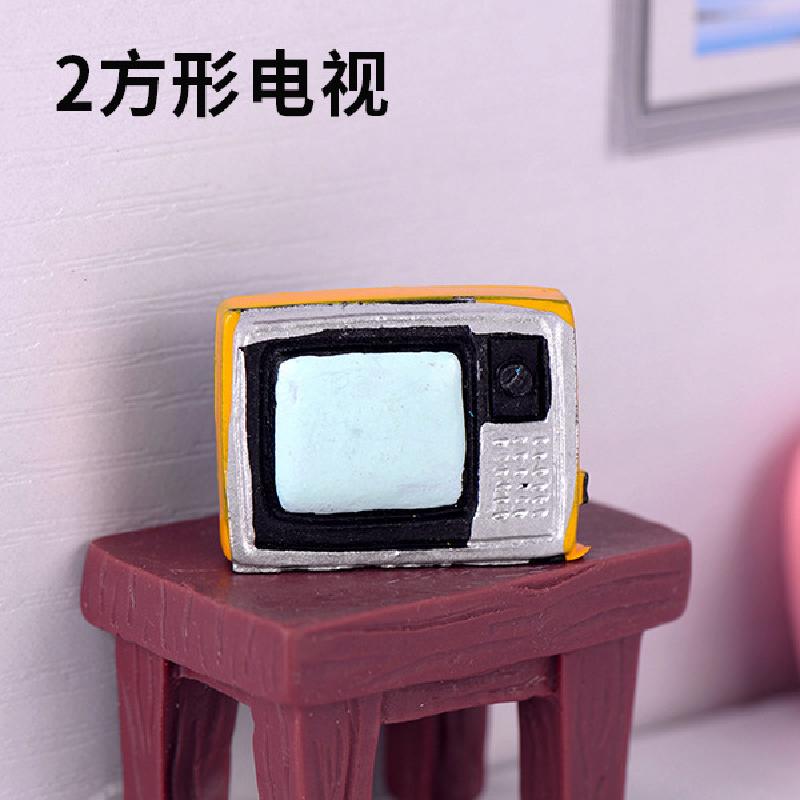 Tiểu cảnh đồ điện cổ, trang trí TV, radio, quạt mini (ZC-205)
