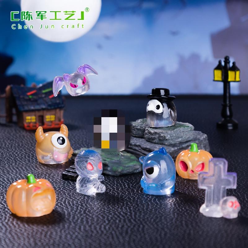 Tiểu cảnh Halloween, bí ngô quái vật, trang trí nhà búp bê (ZC-52)