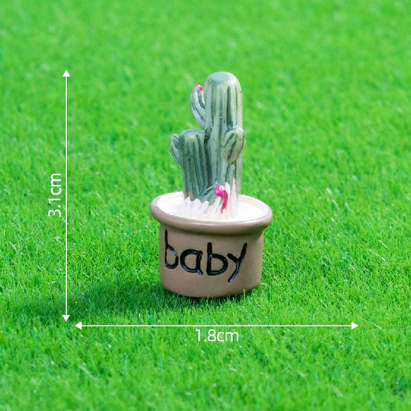 Tiểu cảnh chậu xương rồng nhỏ, trang trí bàn làm việc mini (ZC-333)