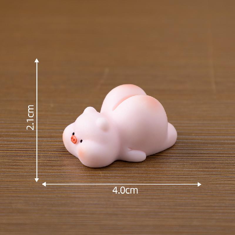 微景观创意可爱趴趴小动物屁股夹公仔 DIY装饰配件迷你桌面小摆件
