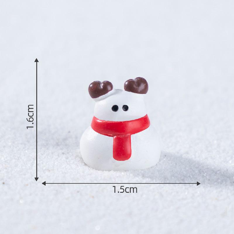 微景观创意圣诞小麋鹿雪地造景 DIY装饰品配件迷你车载桌面小摆件