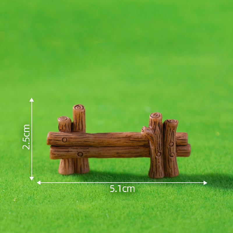 微景观创意木栅栏小桥园艺造景 DIY装饰品配件迷你微缩场景小摆件