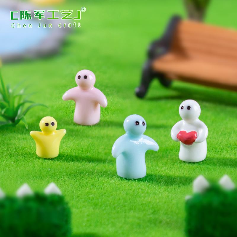 跨境外贸微景观创意互动简约小人公仔 DIY装饰品挂配件迷你小摆件