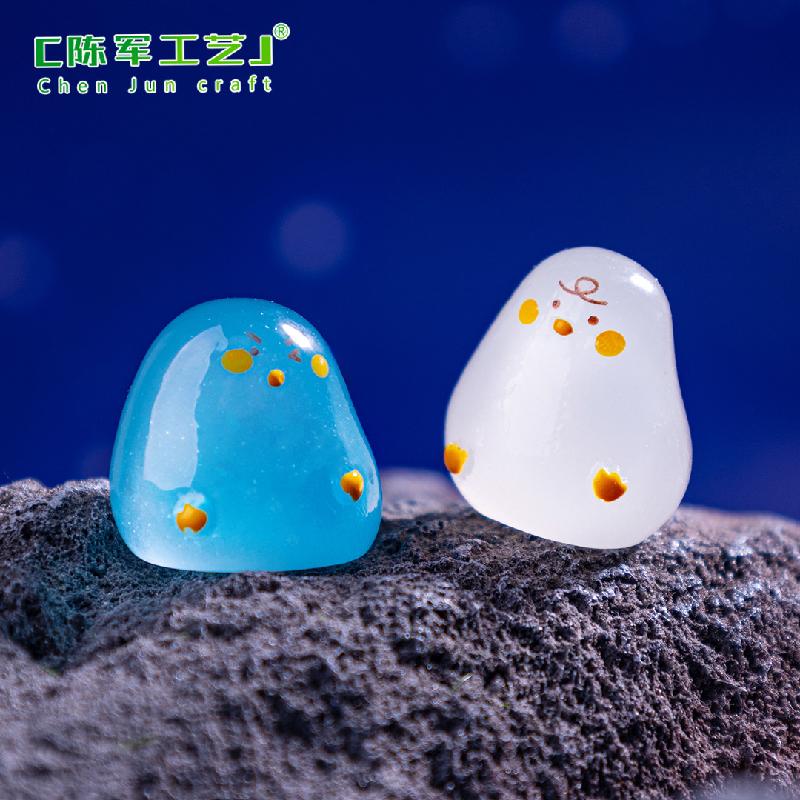 微景观创意夜光搞怪小白鸭盲袋 DIY装饰品挂配件迷你装饰品小摆件