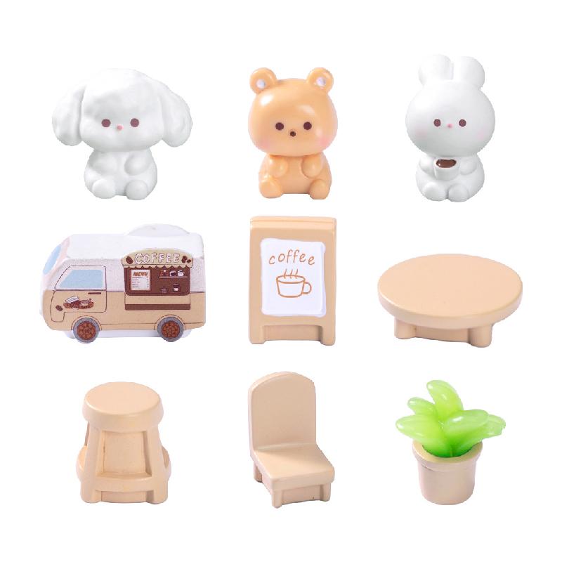 苔藓微景观创意可爱小动物园艺造景DIY装饰品配件迷你桌面小摆件