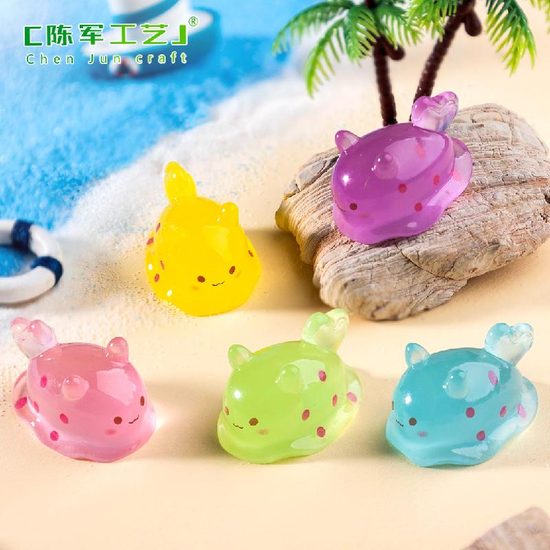 跨境微景观夜光小海兔生沙滩造景生态瓶 DIY装饰品配件迷你小摆件