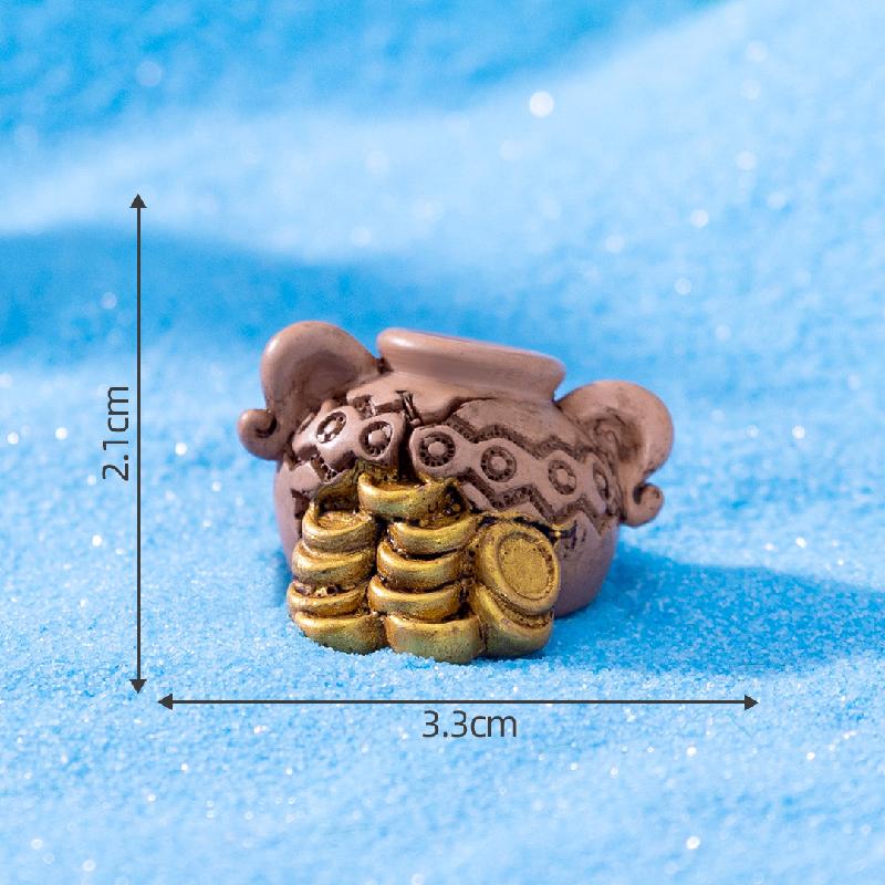 微景观创意金币海底沉物宝藏系列 鱼缸造景DIY装饰品挂配件小摆件