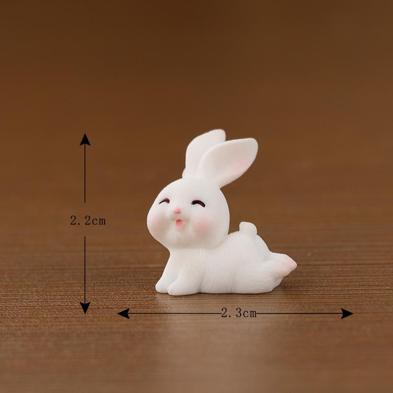 Thỏ và bao lì xì Tết - phụ kiện DIY, mô hình mini bằng resin cho nhà búp bê (ZC-1418)