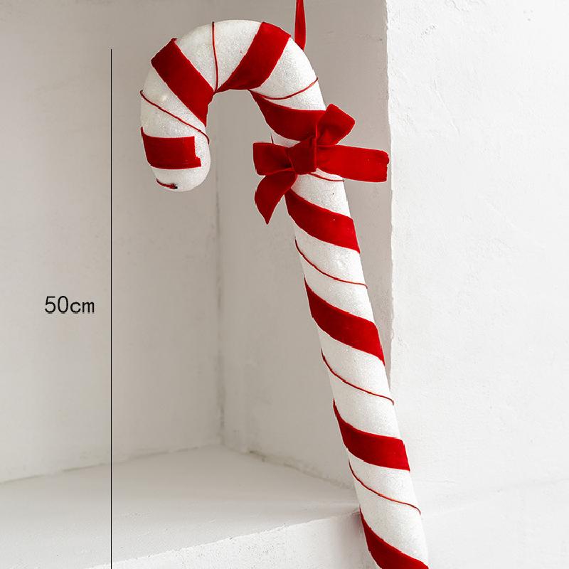 Trang trí Noel: Bóng đỏ trắng, kẹo gậy trang trí cây Noel