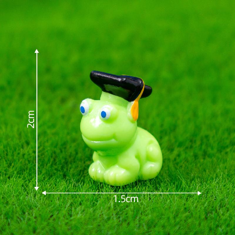 微景观博士青蛙猫头鹰博士帽园艺造景 DIY装饰品挂配件迷你小摆件