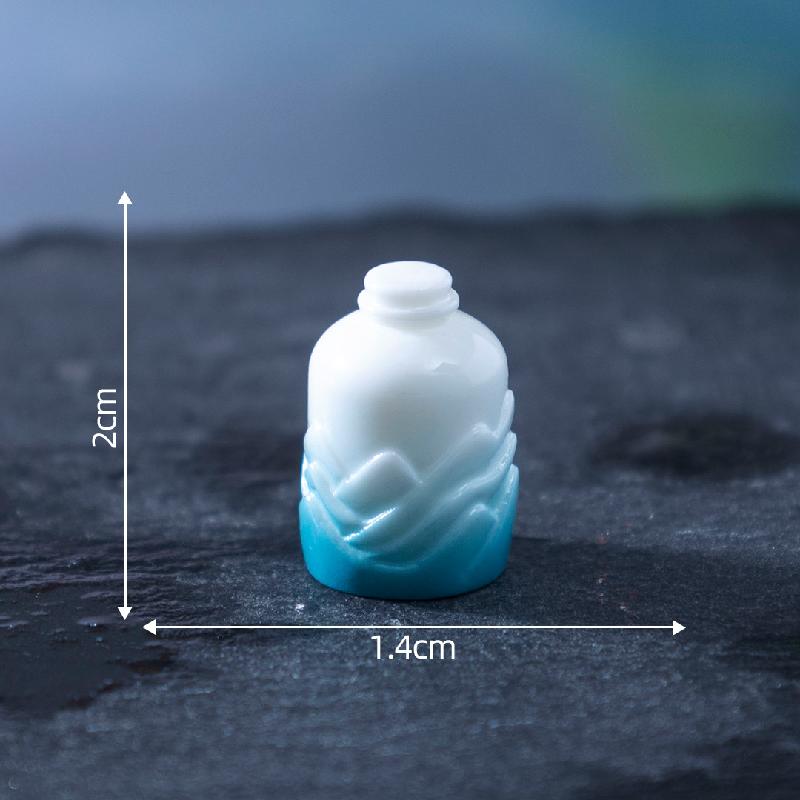 微景观创意国风青山茶具茶壶娃娃屋 DIY装饰品配件迷你微缩小摆件