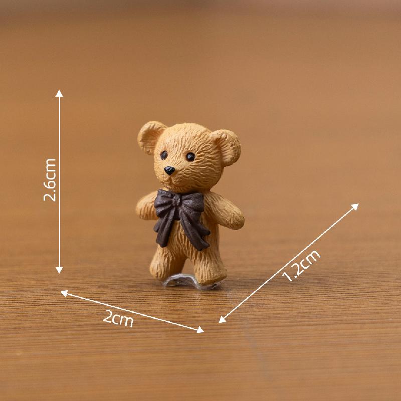 Tiểu cảnh búp bê mini, trang trí bàn với gấu và thỏ dễ thương (ZC-485)