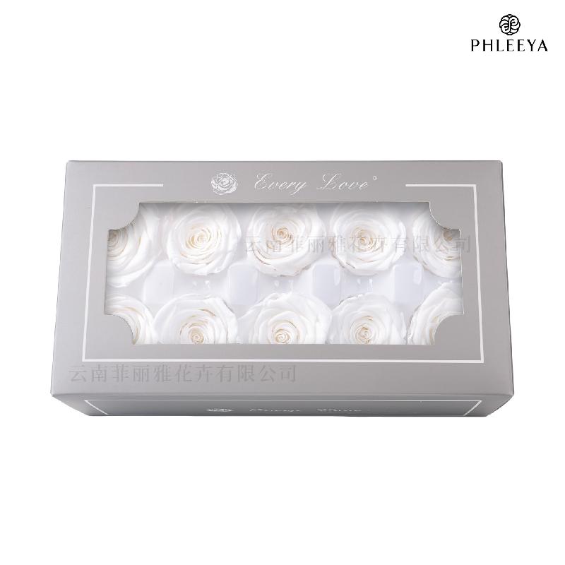 Hoa hồng vĩnh cửu 4cm 10 bông DIY hoa khô quà Thất Tịch (HK-18)