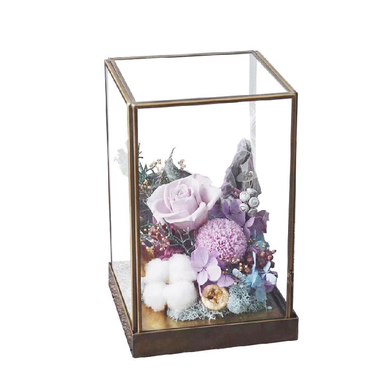 DG-143 Bộ trang trí nhà ở phong cách Bắc Âu trong phòng khách, gỗ giàn khoáng với vỏ kính hình học