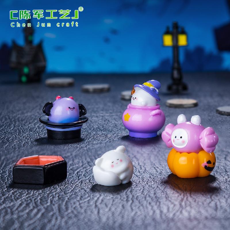 Ma quái Halloween nhỏ - phụ kiện trang trí DIY, mô hình ma dễ thương cho xe ô tô và đồ trang trí mini xuất khẩu (ZC-1400)