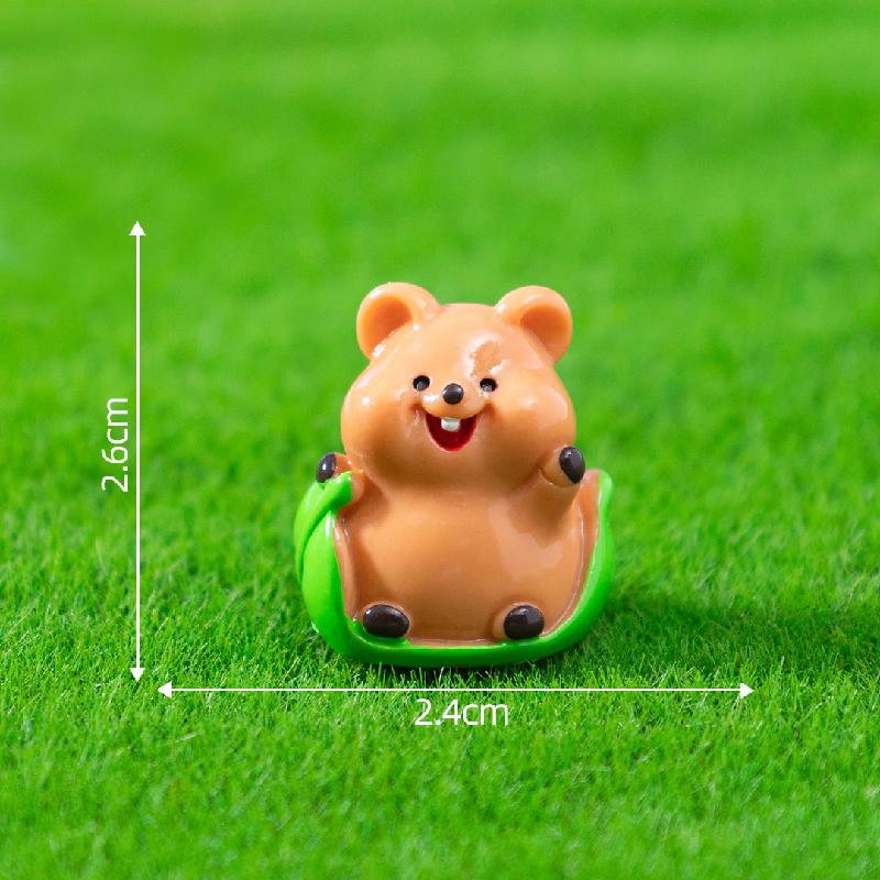 微景观可爱呆萌矮袋鼠宝宝萌粒 园艺造景DY装饰品配件迷你小摆件