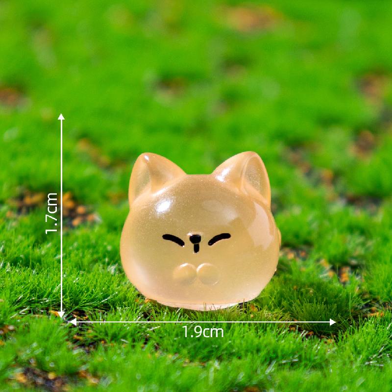 微景观创意夜光小动物团团萌粒园艺造景 DIY装饰品配件迷你小摆件