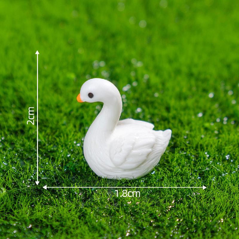 Tiểu cảnh thiên nga và thỏ, phụ kiện trang trí DIY (ZC-64)