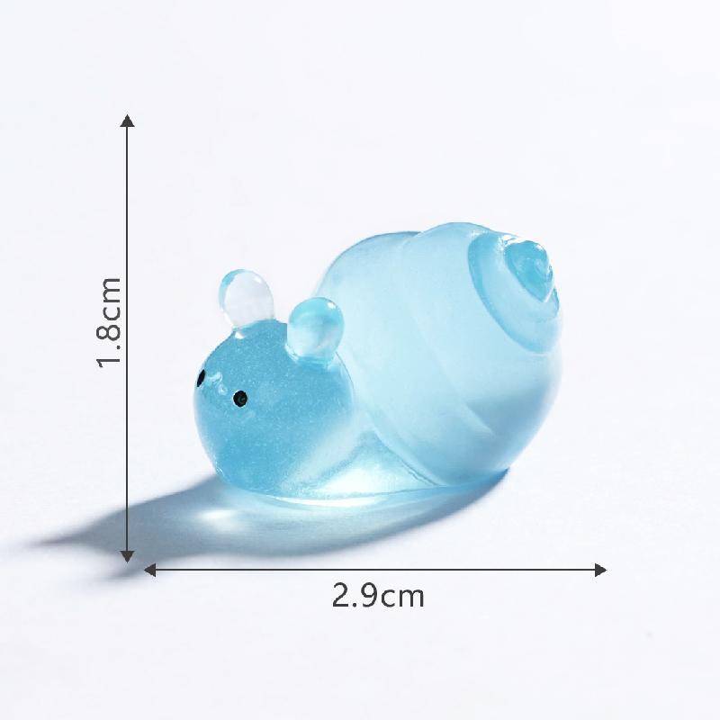 苔藓微景观创意夜光圆圆小蜗牛园艺造景 DIY装饰品配件迷你小摆件