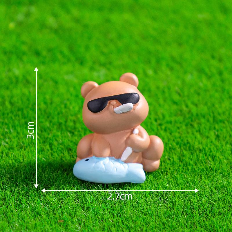 微景观创意可爱小动物菜市场公仔 DIY装饰品挂配件迷你桌面小摆件