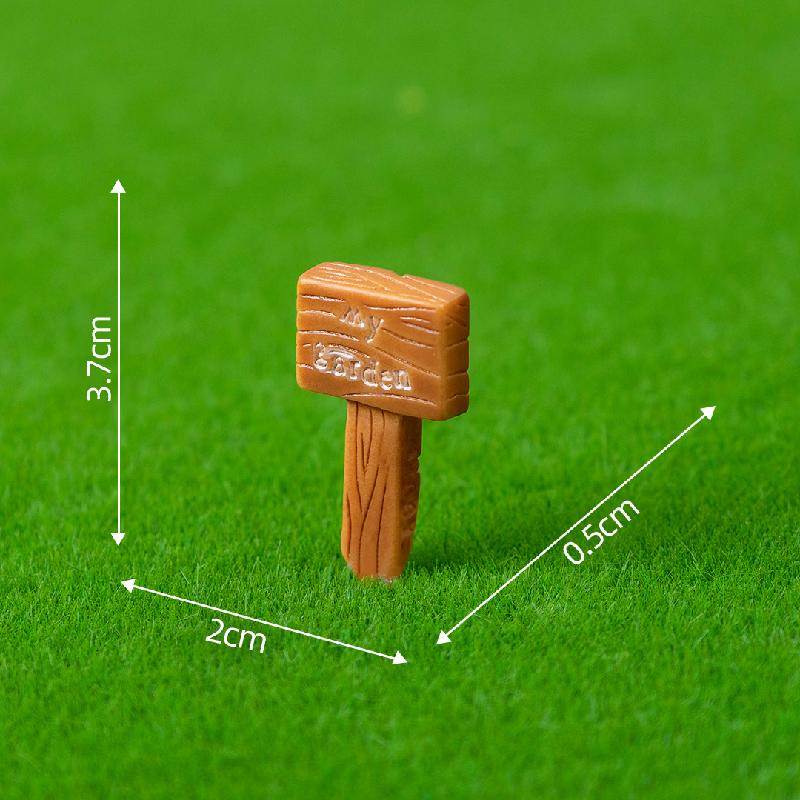 Tiểu cảnh biển chỉ đường rừng, phụ kiện DIY nhựa (ZC-181)