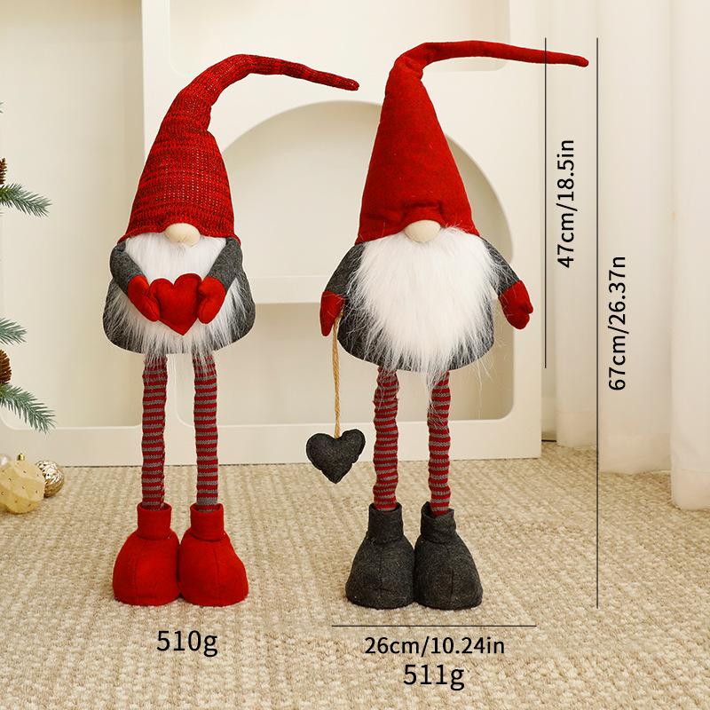 Trang trí Noel: Gnome ông già Noel nhỏ trang trí cửa sổ