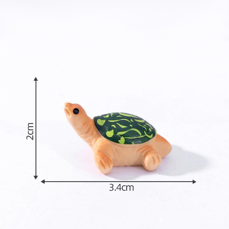 微景观创意仿真海龟小乌龟海洋动物 鱼缸造景DIY装饰品配件小摆件