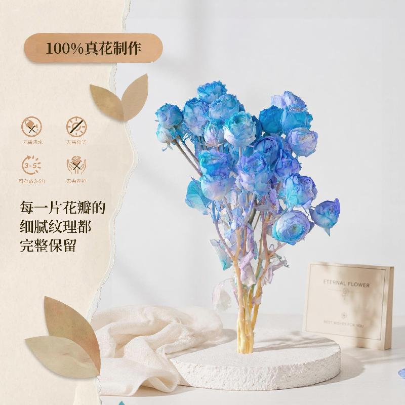 Hoa hồng chùm vĩnh cửu DIY hoa khô làm bó hoa cao cấp (HK-75)