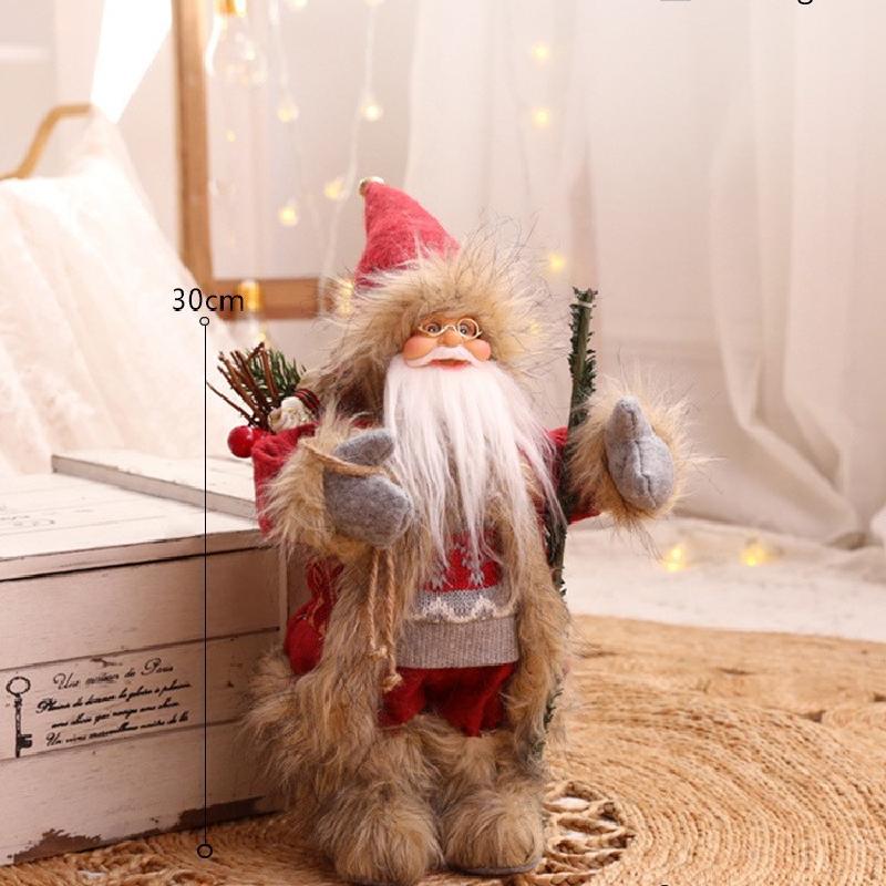 Trang trí Noel: Búp bê ông già Noel cho khách sạn, nhà hàng