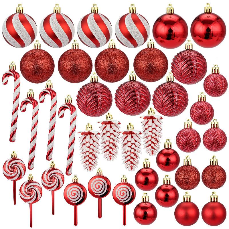 Trang trí Noel: Bộ bóng Noel 6cm/4cm, quà tặng hộp đẹp