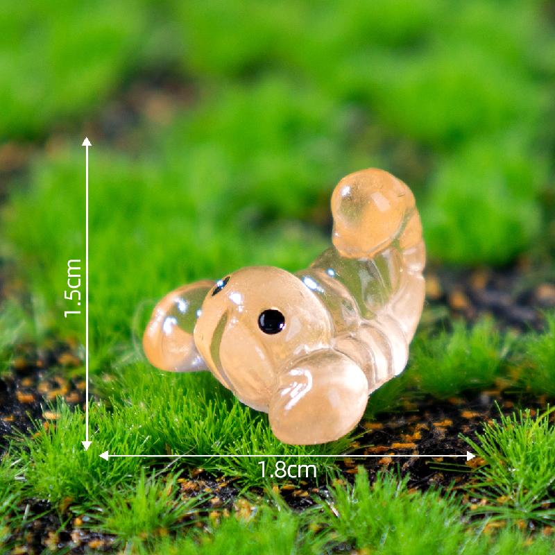 Tiểu cảnh côn trùng phát sáng: kiến, sâu, DIY, phụ kiện bàn tiểu cảnh mini (ZC-538)