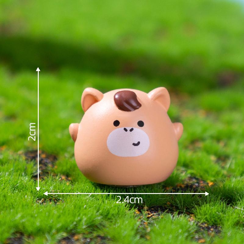 微景观创意可爱十二生肖小动物萌粒公仔 DIY装饰品配件迷你小摆件