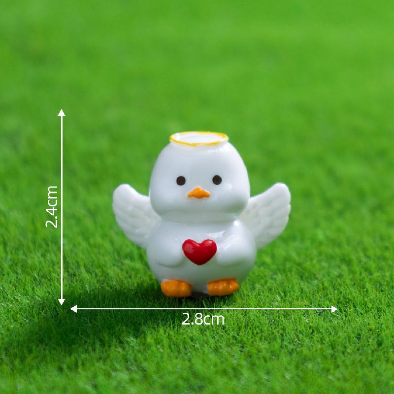 微景观创意可爱小猪猫猫天使萌粒公仔 DIY装饰配件迷你树脂小摆件