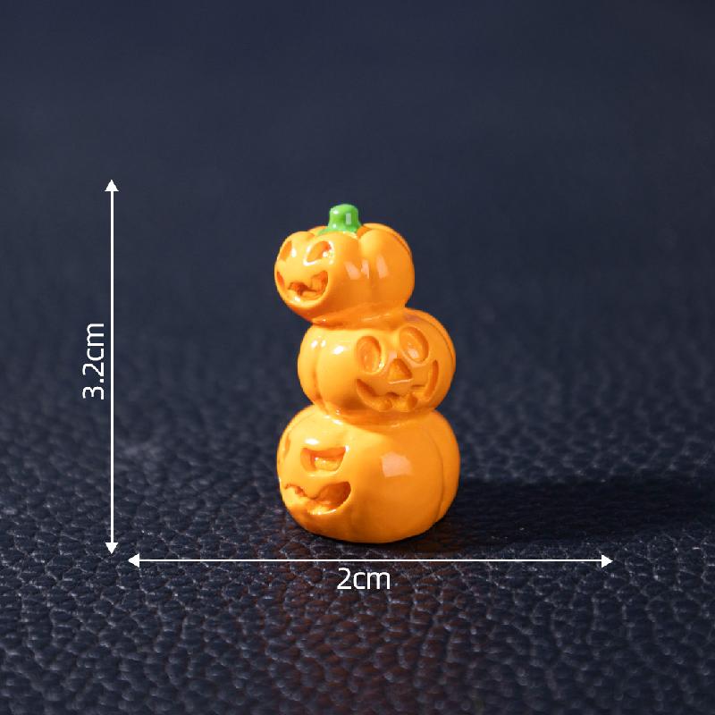 跨境外贸微景观创意万圣节幽灵南瓜萌粒 DIY装饰品配件迷你小摆件