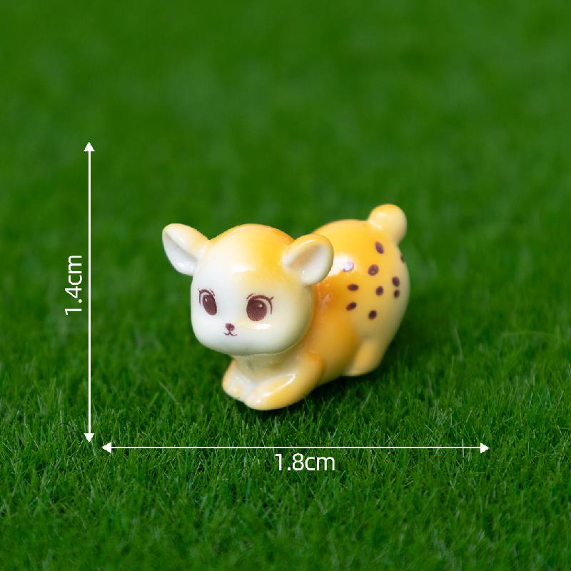 微景观创意如意鹿鹿公仔园艺造景 DIY装饰品挂配件迷你树脂小摆件