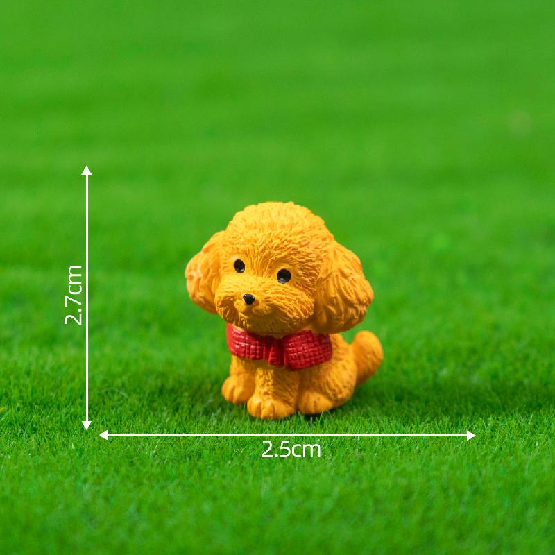 Chó quàng khăn đáng yêu mini trang trí (PK-753)