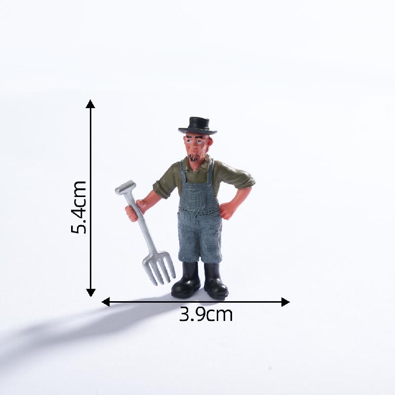 微景观创意农场奔跑小马农夫 园艺造景diy装饰品挂配件迷你小摆件